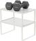 NEX™ White Expandable Counter Cabinet Shelf Organizer Set